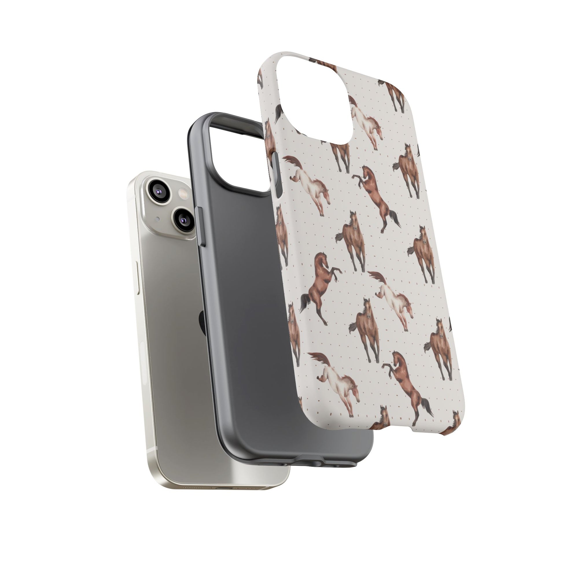 Wild Mustang Horse Pattern Phone Case – Stylish, Protective & Eco-Friendly - JGUS