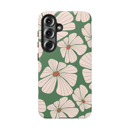 Retro Floral Abstract Phone Case – Vintage 70s & 80s Aesthetic for iPhone & Samsung - JGUS