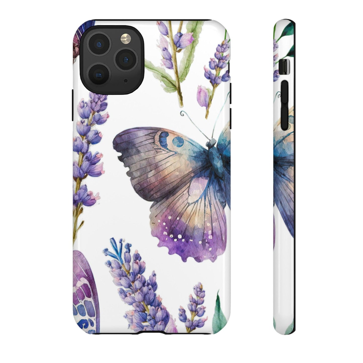 Lavender Butterfly Protective Phone Case