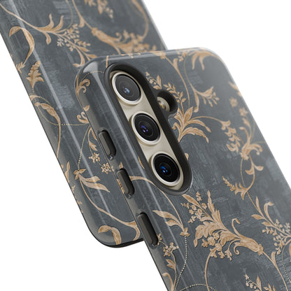 Old-Fashioned Flower Phone Case – Aesthetic Protective Cover for iPhone & Samsung - JGUS