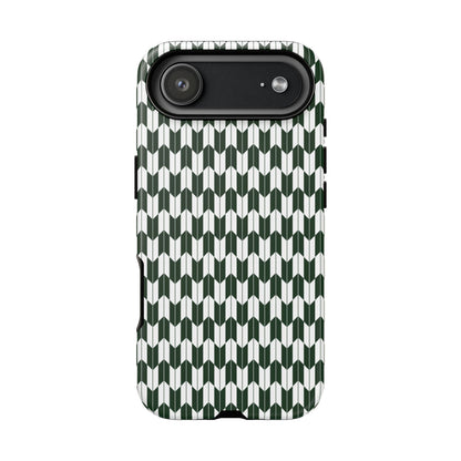 Green Harmony Geometric Phone Case – Durable, Slim, and MagSafe Compatible - JGUS