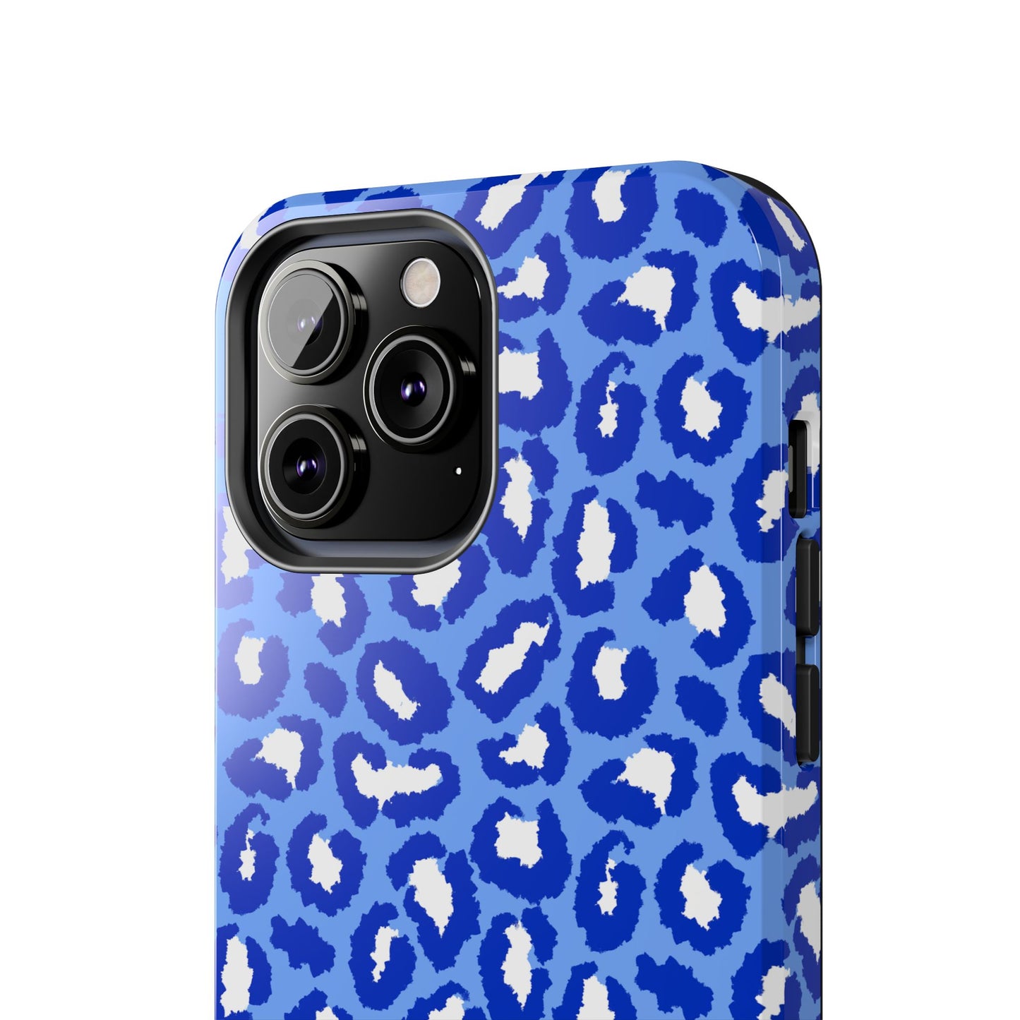 Leopard Vibes - Blue Edition Phone Case for iPhone & Samsung - Stylish & Durable Animal Print Case