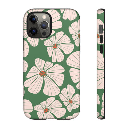 Retro Floral Abstract Phone Case – Vintage 70s & 80s Aesthetic for iPhone & Samsung - JGUS