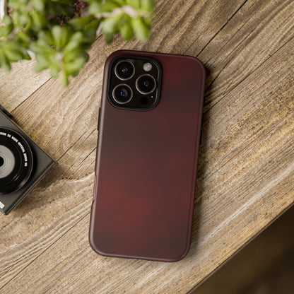 Vintage Burgundy Cherry Phone Case – Elegant Floral Design for iPhone 17 & Samsung Galaxy | Tough Protective Cover - JGUS
