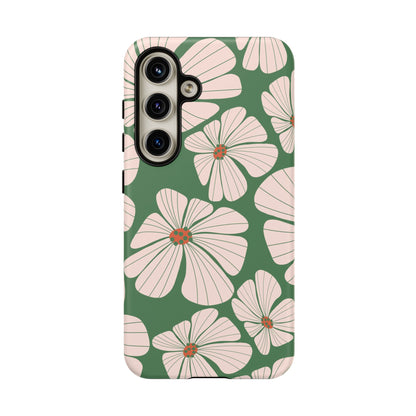 Retro Floral Abstract Phone Case – Vintage 70s & 80s Aesthetic for iPhone & Samsung - JGUS