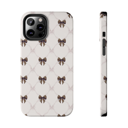 Chic Bow Pattern Phone Case | Elegant Clear Protective Case | Stylish iPhone & Samsung Cover