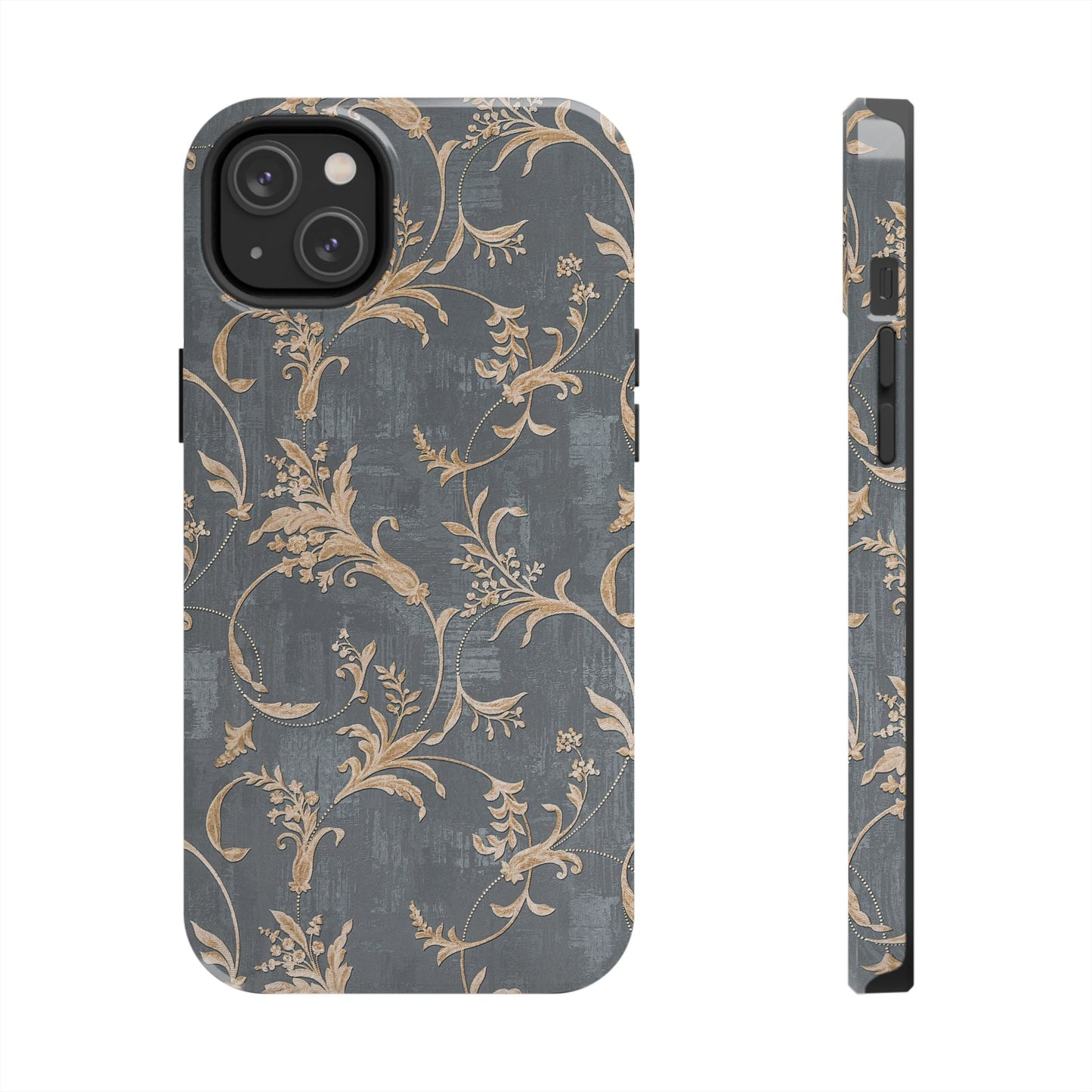 Old-Fashioned Flower Phone Case – Aesthetic Protective Cover for iPhone & Samsung