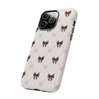 Chic Bow Pattern Phone Case | Elegant Clear Protective Case | Stylish iPhone & Samsung Cover - JGUS