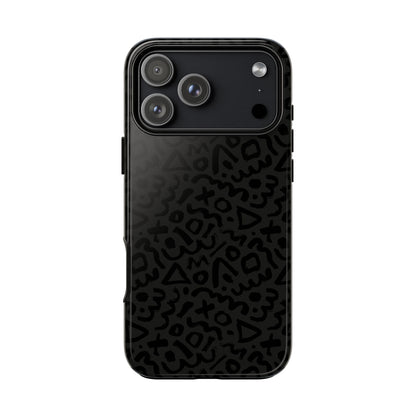 Retro Geometric Vibes Phone Case – 80s 90s Vintage Abstract Pattern for iPhone & Samsung - JGUS