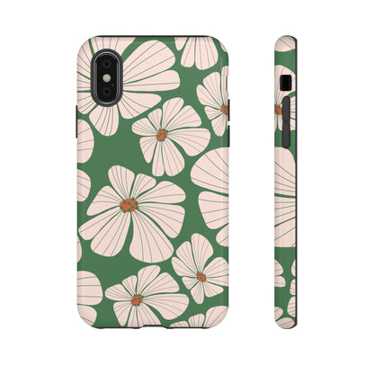 Retro Floral Abstract Phone Case – Vintage 70s & 80s Aesthetic for iPhone & Samsung - JGUS