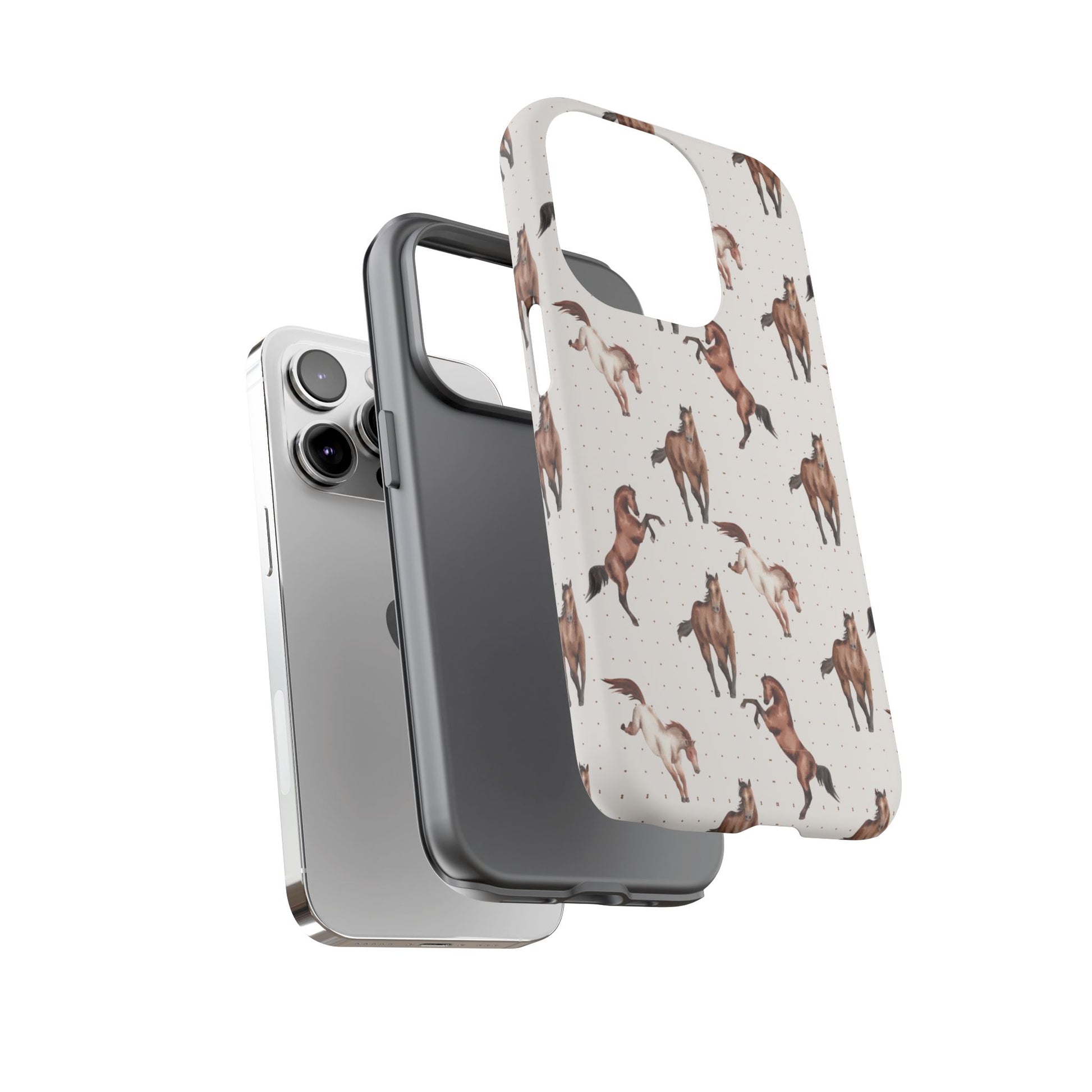 Wild Mustang Horse Pattern Phone Case – Stylish, Protective & Eco-Friendly - JGUS