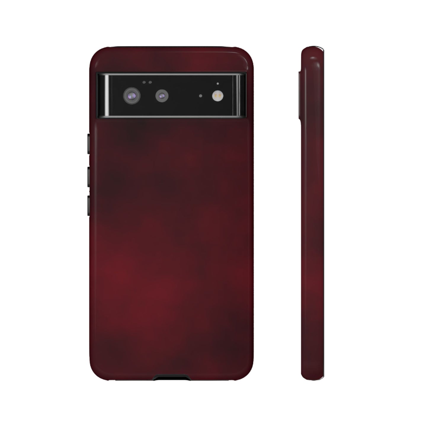 Vintage Burgundy Cherry Phone Case – Elegant Floral Design for iPhone 17 & Samsung Galaxy | Tough Protective Cover - JGUS