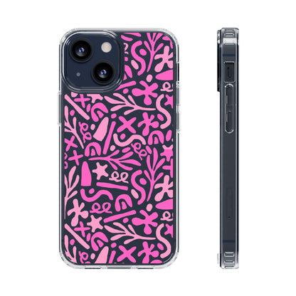 Abstract Vibes Clear Phone Case