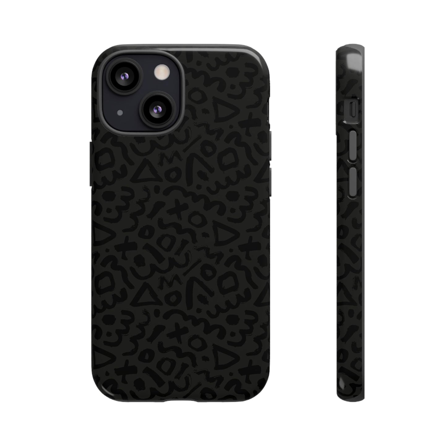 Retro Geometric Vibes Phone Case – 80s 90s Vintage Abstract Pattern for iPhone & Samsung - JGUS