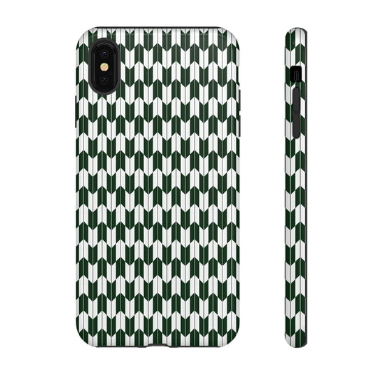 Green Harmony Geometric Phone Case – Durable, Slim, and MagSafe Compatible - JGUS