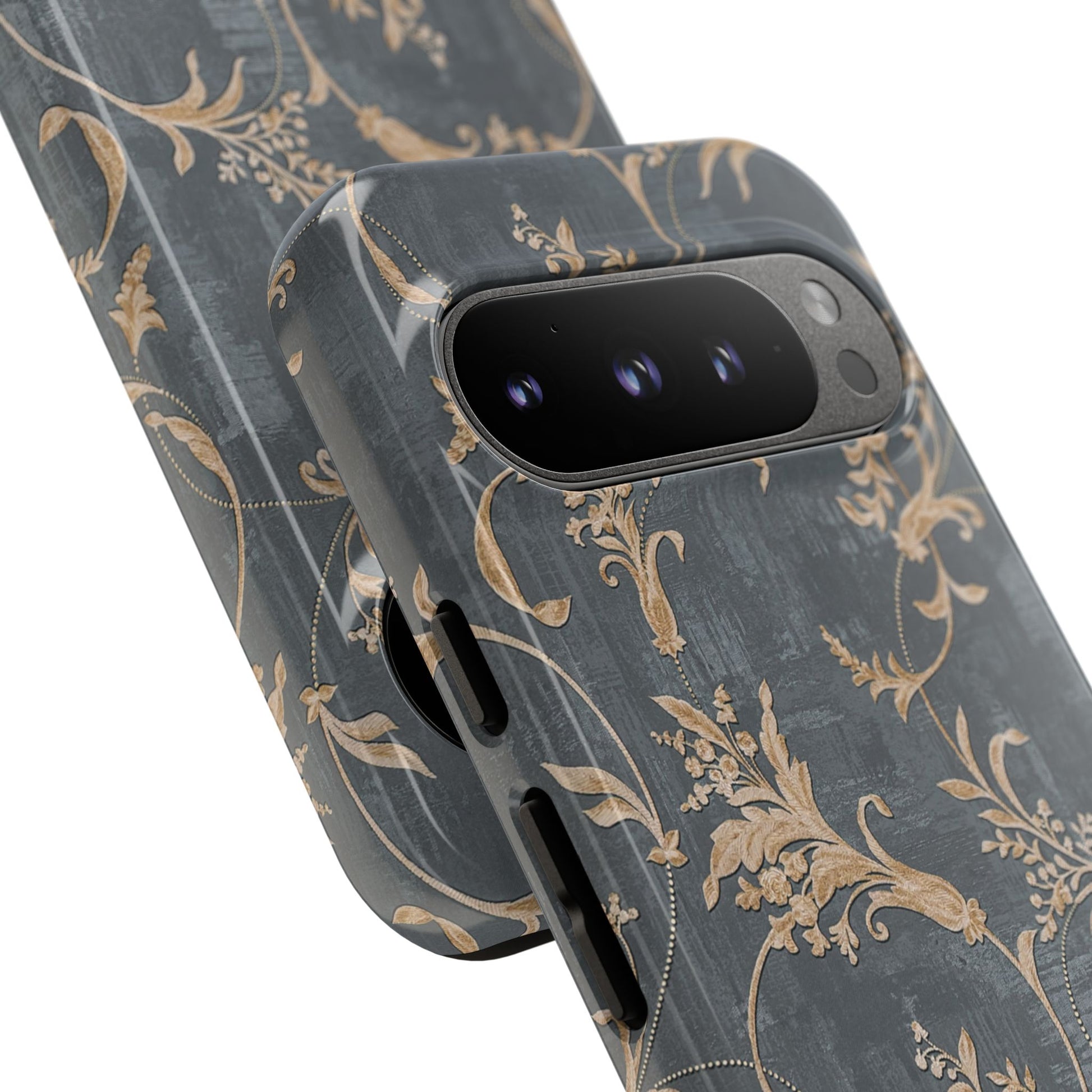 Old-Fashioned Flower Phone Case – Aesthetic Protective Cover for iPhone & Samsung - JGUS