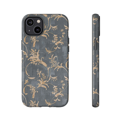 Old-Fashioned Flower Phone Case – Aesthetic Protective Cover for iPhone & Samsung - JGUS