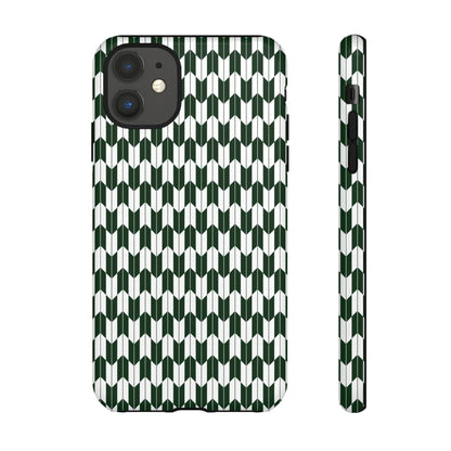Green Harmony Geometric Phone Case – Durable, Slim, and MagSafe Compatible - JGUS