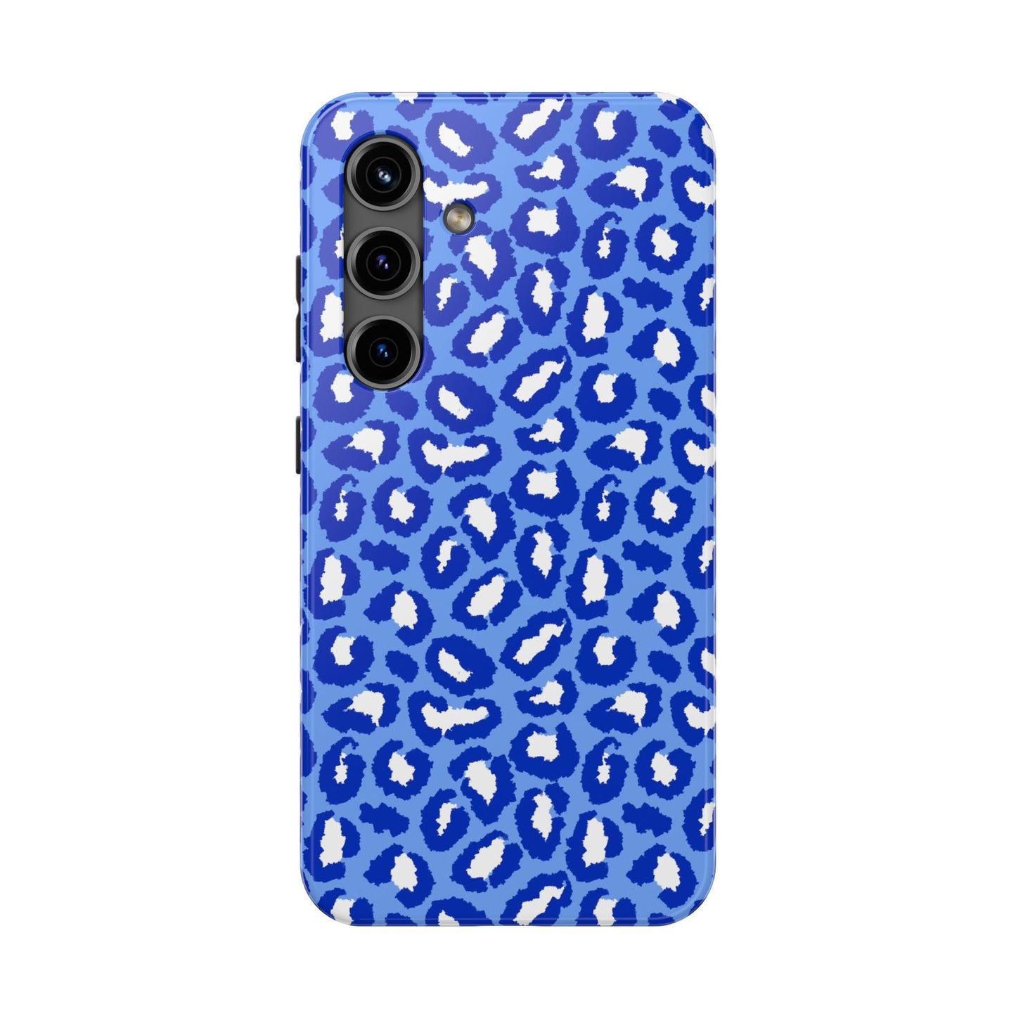 Leopard Vibes - Blue Edition Phone Case for iPhone & Samsung - Stylish & Durable Animal Print Case