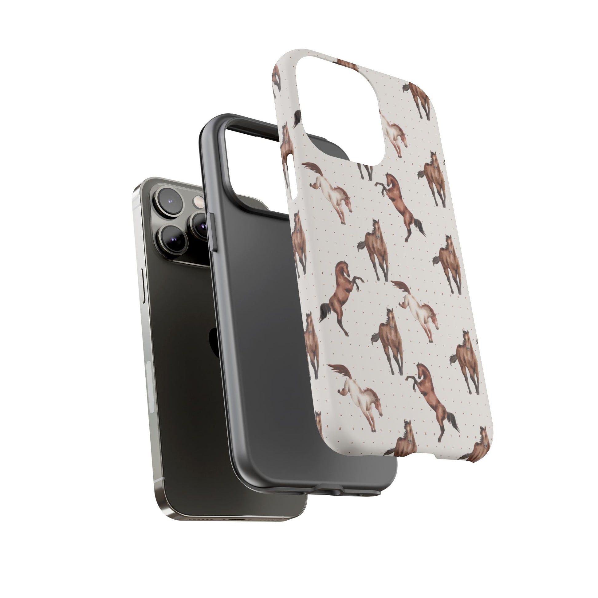 Wild Mustang Horse Pattern Phone Case – Stylish, Protective & Eco-Friendly - JGUS