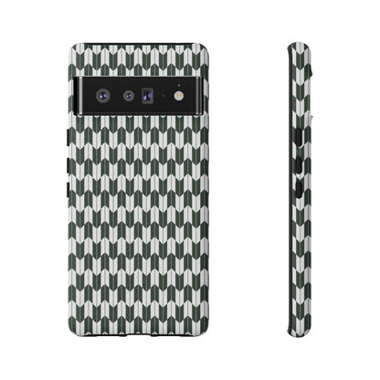 Green Harmony Geometric Phone Case – Durable, Slim, and MagSafe Compatible - JGUS