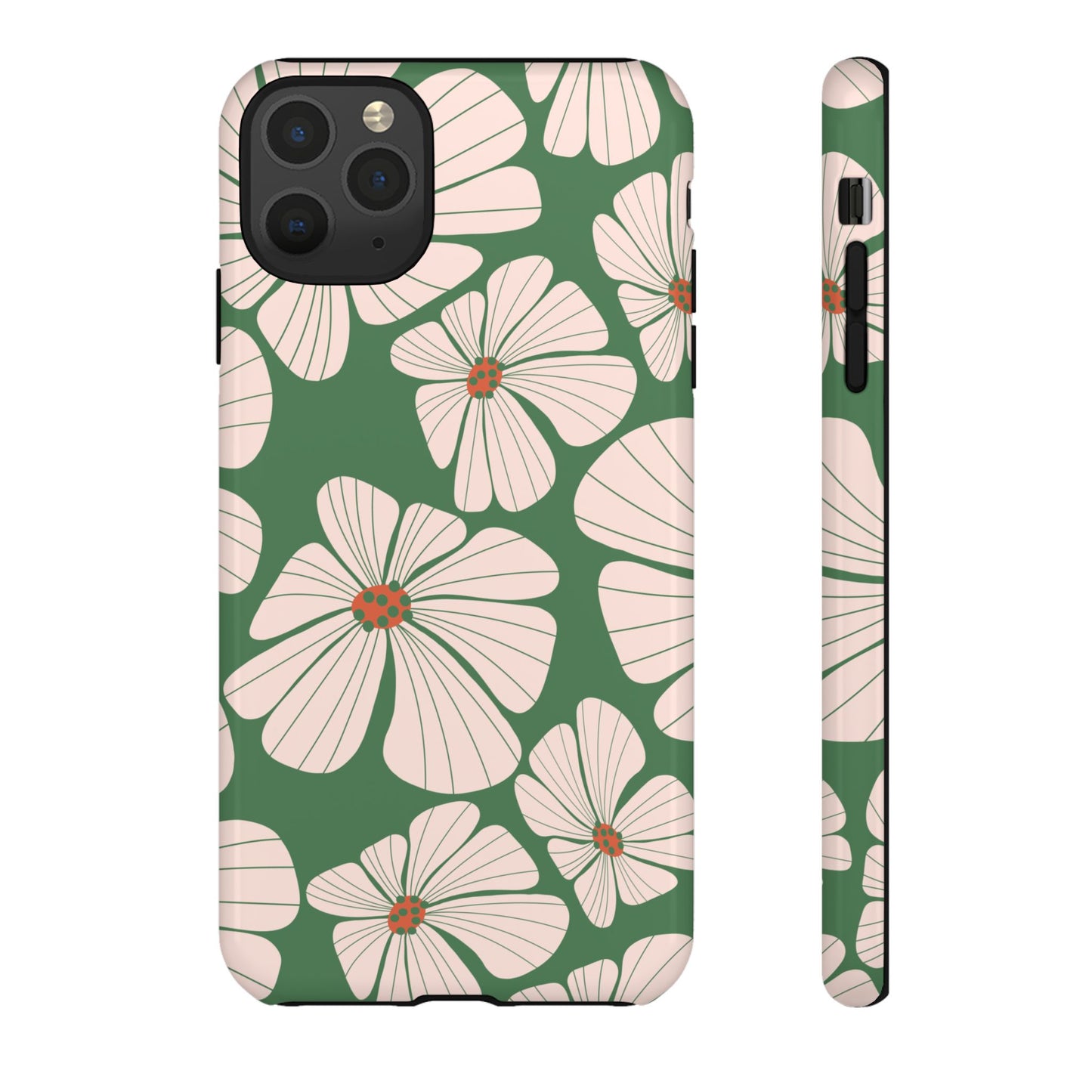Retro Floral Abstract Phone Case – Vintage 70s & 80s Aesthetic for iPhone & Samsung - JGUS