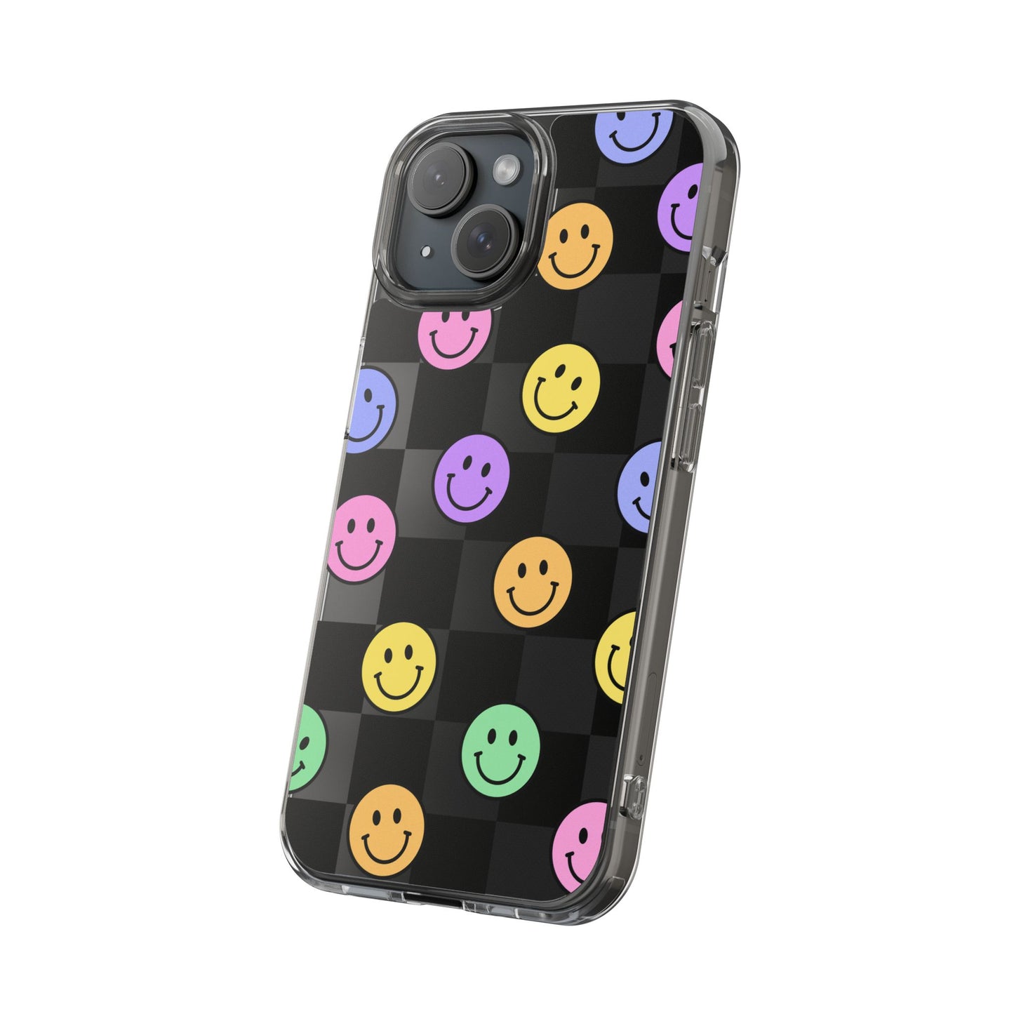 Happy Vibes Clear Phone Case