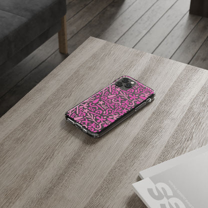 Abstract Vibes Clear Phone Case