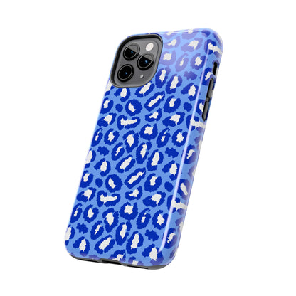 Leopard Vibes - Blue Edition Phone Case for iPhone & Samsung - Stylish & Durable Animal Print Case