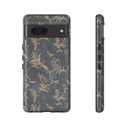 Old-Fashioned Flower Phone Case – Aesthetic Protective Cover for iPhone & Samsung - JGUS