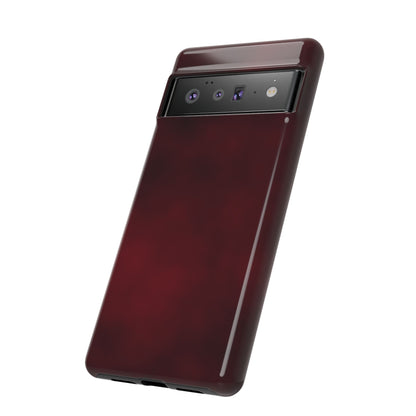 Vintage Burgundy Cherry Phone Case – Elegant Floral Design for iPhone 17 & Samsung Galaxy | Tough Protective Cover - JGUS