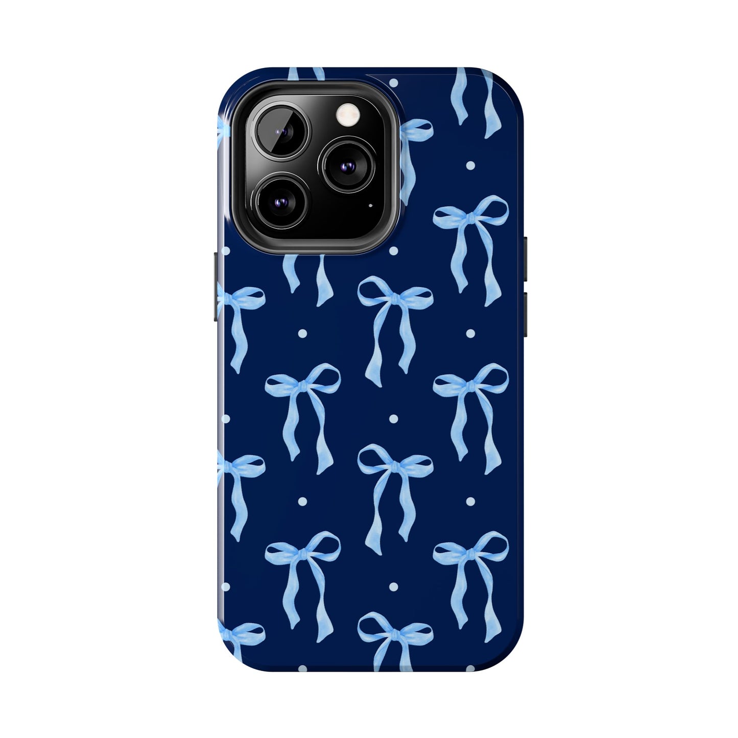 Bows and Blues Phone Case – Cute & Durable Bow Print Case for iPhone & Samsung