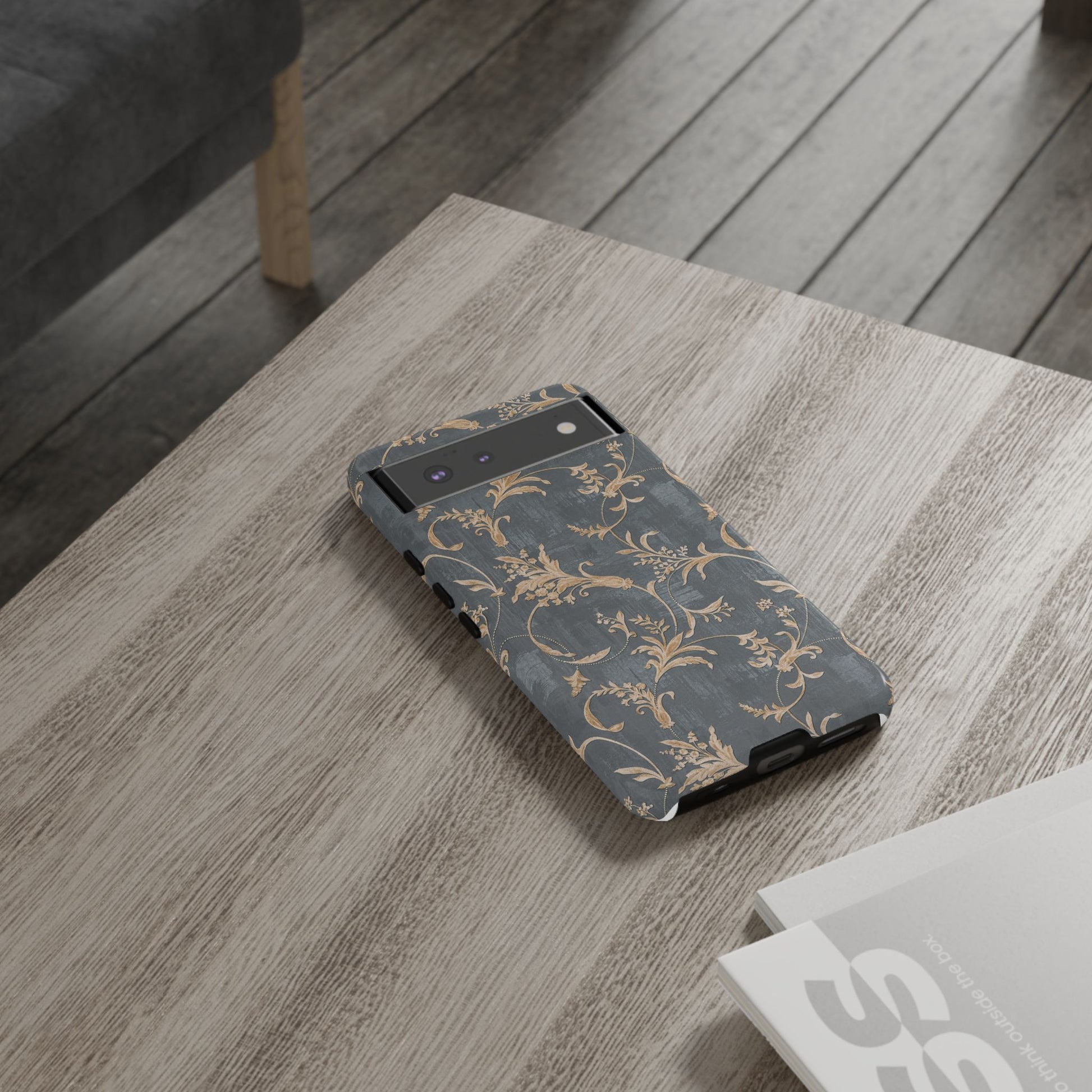 Old-Fashioned Flower Phone Case – Aesthetic Protective Cover for iPhone & Samsung - JGUS
