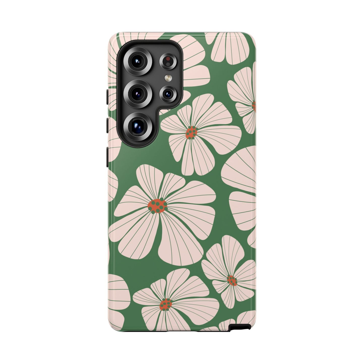 Retro Floral Abstract Phone Case – Vintage 70s & 80s Aesthetic for iPhone & Samsung - JGUS