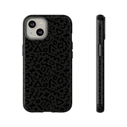 Retro Geometric Vibes Phone Case – 80s 90s Vintage Abstract Pattern for iPhone & Samsung - JGUS