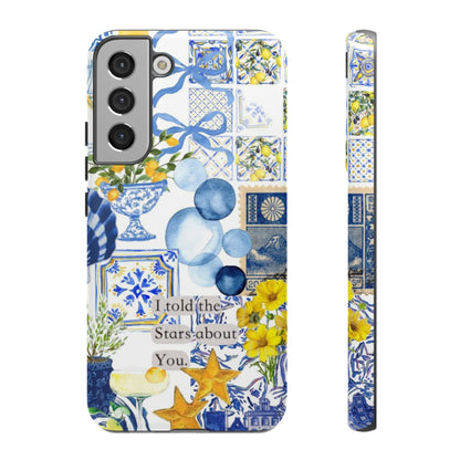 Lemon summertime collage Phone Case