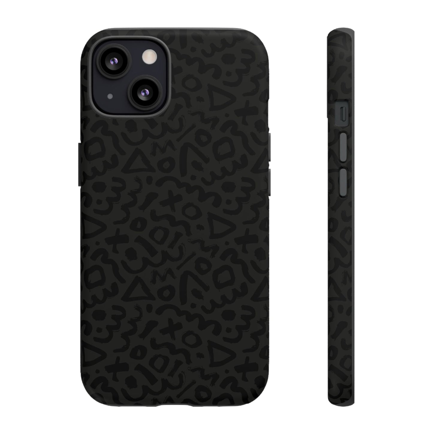 Retro Geometric Vibes Phone Case – 80s 90s Vintage Abstract Pattern for iPhone & Samsung - JGUS