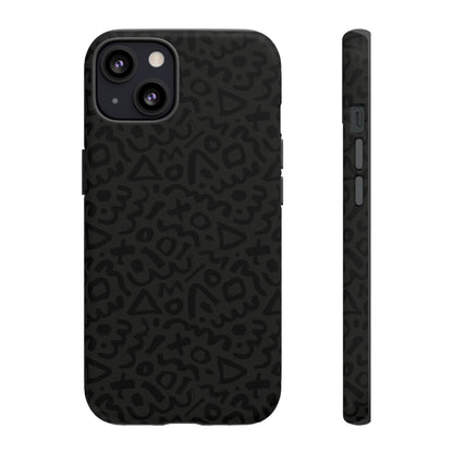 Retro Geometric Vibes Phone Case – 80s 90s Vintage Abstract Pattern for iPhone & Samsung - JGUS