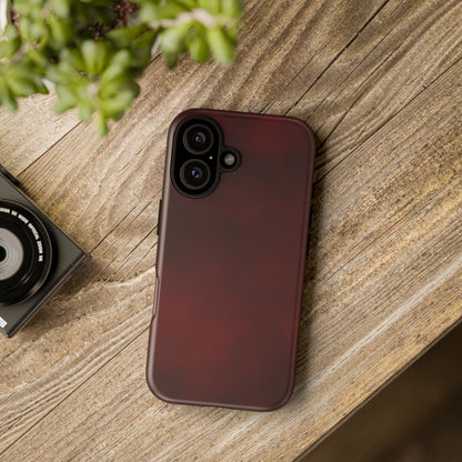Vintage Burgundy Cherry Phone Case – Elegant Floral Design for iPhone 17 & Samsung Galaxy | Tough Protective Cover - JGUS