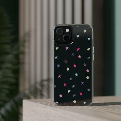 Star Pattern Clear Phone Case – Stylish & Durable Protection for Your Phone