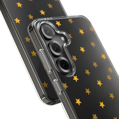 Yellow Stars Clear Phone Case
