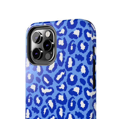 Leopard Vibes - Blue Edition Phone Case for iPhone & Samsung - Stylish & Durable Animal Print Case