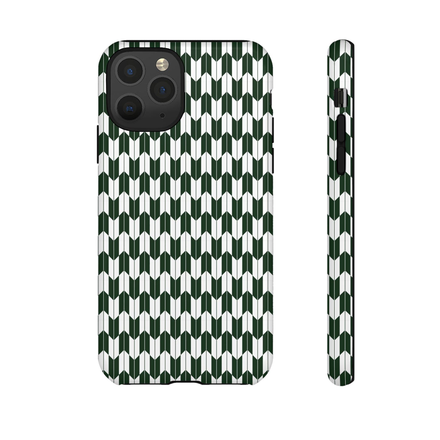 Green Harmony Geometric Phone Case – Durable, Slim, and MagSafe Compatible - JGUS