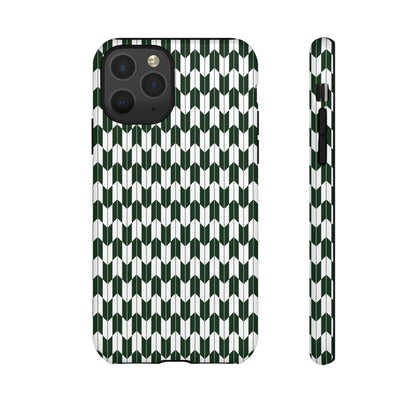 Green Harmony Geometric Phone Case – Durable, Slim, and MagSafe Compatible - JGUS