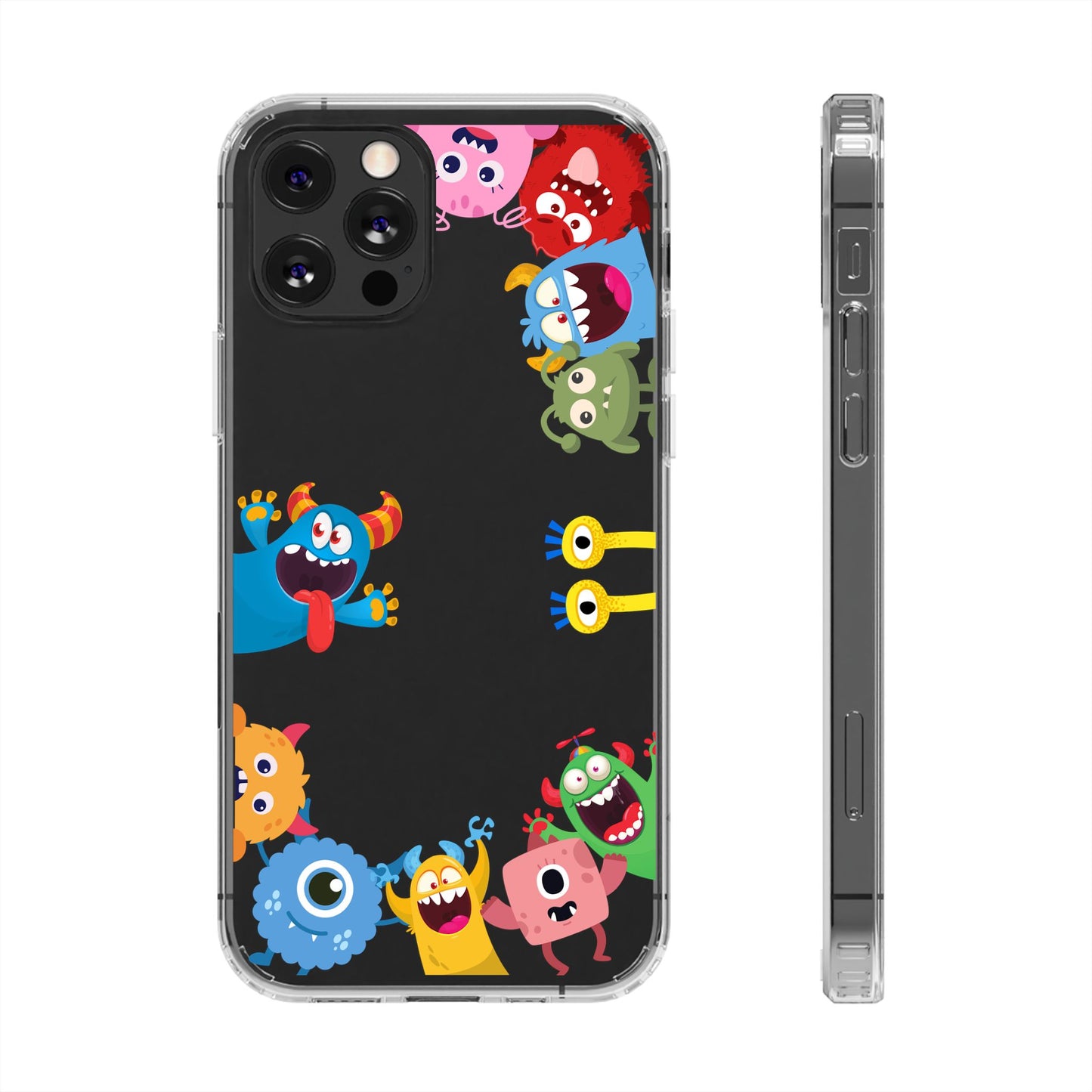 Monster Party Clear Phone Case