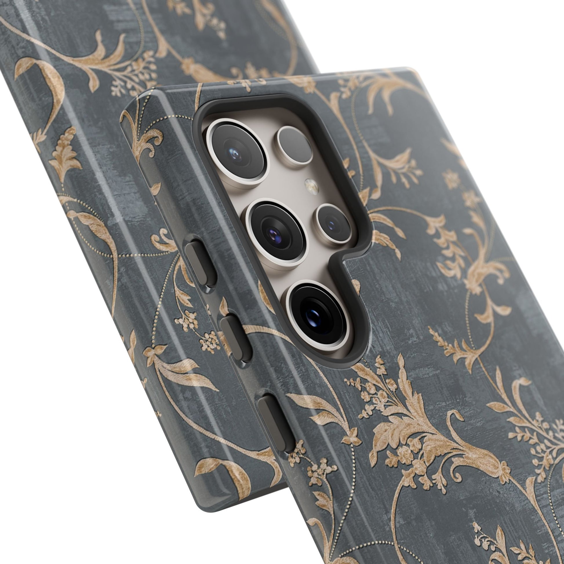 Old-Fashioned Flower Phone Case – Aesthetic Protective Cover for iPhone & Samsung - JGUS