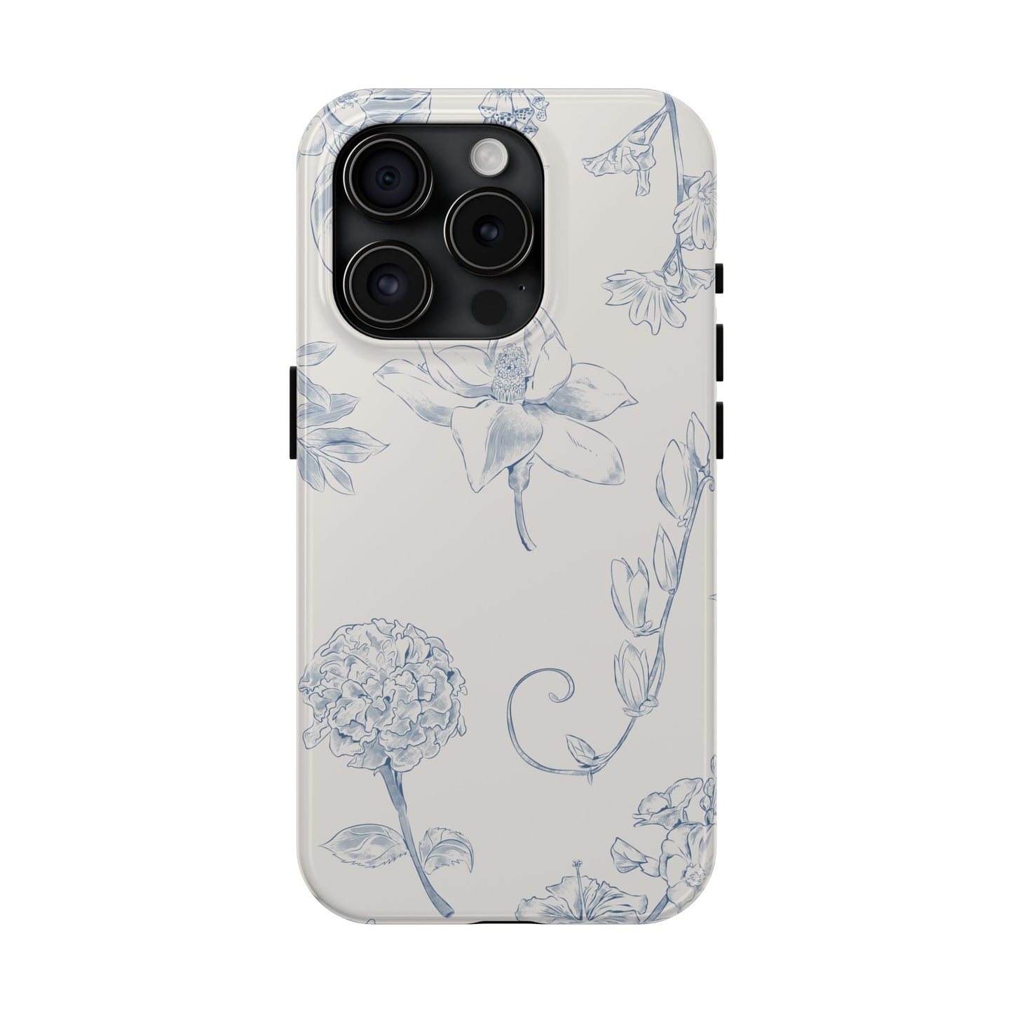 Jasmine Sketch Phone Case – Artistic Design, Slim, Durable & MagSafe Compatible