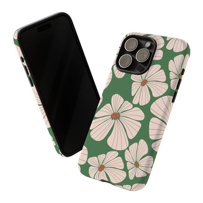 Retro Floral Abstract Phone Case – Vintage 70s & 80s Aesthetic for iPhone & Samsung - JGUS