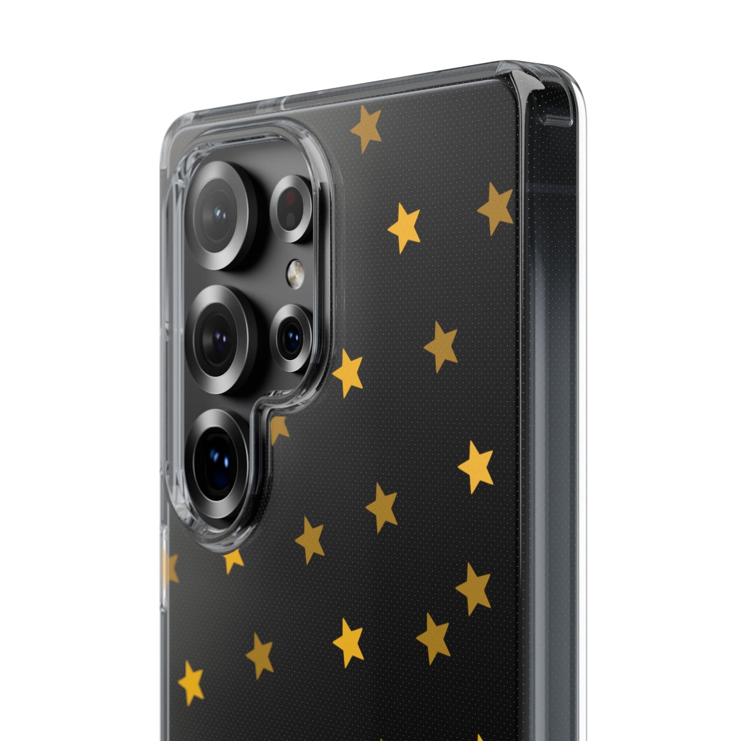 Yellow Stars Clear Phone Case