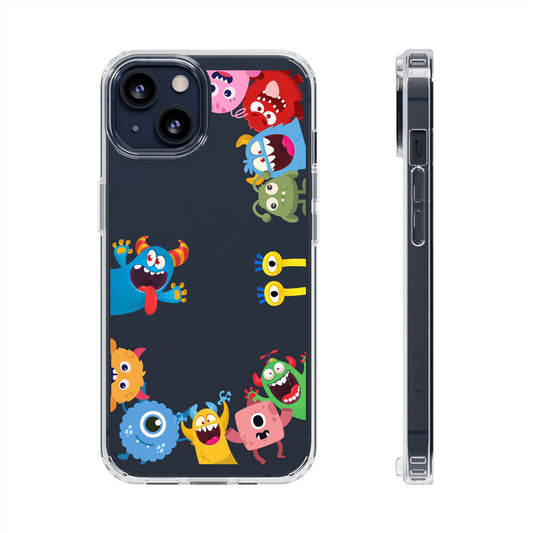 Monster Party Clear Phone Case